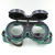 电焊面罩自动变光头戴式焊工专用防护面罩焊帽电焊眼镜防烤脸头盔 普通圆形翻盖眼镜-无
