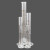 定制高硼硅实验室量筒玻璃量筒实验室刻度量筒五合一 25ml(10个)-玻璃量筒