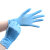 尚和手套（SHOWA）一次性丁腈手套无粉防滑麻指加厚防水耐油实验检查 蓝色881/L/100只