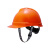 梅思安/MSA V-Gard500豪华型PE透气孔V型安全帽工地建筑工程防砸防冲击头盔超爱戴帽衬带下颚带 可定制 橙色
