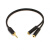 3.5耳机一分二线 情侣分享器音频转接头线耳机分线器1分2 1.5米