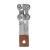 螺栓型过渡设备夹可打孔SLG铜铝钎焊铝设备铜铝复合电力设备线夹 ST-3全铜