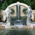 花语隆欧式人物流水喷泉水景院内鱼池装饰仕女雕塑酒店花园庭院创意摆件 玫瑰花柱54高