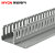 40*40银灰色pvc电线槽方形线槽配电箱电柜卡槽集明装固定100米/箱