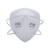 爱途（AT）9502 KN95折叠头带式一次性口罩防尘防雾霾防PM2.5口罩 白色1只装