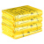 谋福1192 加厚黄色垃圾袋背心式塑料袋黄色废物垃圾袋（30升60*70手提式   50只装 ）
