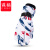 谋福（CNMF）成人冬季保暖滑雪手套 简约时尚涂鸦加绒加厚骑车手套 (男款涂鸦红)