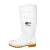 朗莱斯特工业水鞋 PVC耐酸碱劳保高筒雨靴LL-1-01 42码 白色 1双