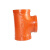 美棠 沟槽管件 水管配件   正三通 等径三通 规格齐全 一个价 可定制 红 76