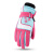 谋福（CNMF）冬季儿童滑雪手套 加绒加厚保暖手套 户外防风防水骑行手套(玫红)