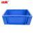 冰禹 BY-4021 加厚塑料周转箱物流箱 货架零件箱工具箱 600*400*200mm 蓝色