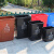 大杨102户外垃圾桶60L升蓝色可回收物 无盖 加厚塑料果皮箱小区物业环保分类筒 定制