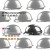 挡箭牌定制logo黑色安全帽工地国标ABS头盔碳纤维花纹帽领导监理 色圆盔