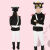 WONST品牌六一儿童演出服装黑猫警长卡通舞台剧小孩子男女童套装表演服 黑色 110 cm