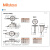 三丰（Mitutoyo）杠杆百分表千分表较表垂直型平行型倾斜型 日本原装进口 513-484-10E/0-0.8/0.01平行型 