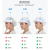 扬笙福车间帽餐饮厨师防尘无尘车间女工作帽子工厂包头厂工帽   松紧 白色