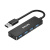 飞利浦USB3.0分线器扩展器高速拓展4口集线器HUB一拖多接口转换器笔记本转接头带Type-C供电口  （1.5米）
