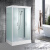家用整体淋浴房浴室一体式隔断神器干湿分离浴房移门玻璃 透明标 横条标准版80x120双开门 D5-80x1