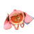 吉吉熊（JIJIXIONG）fufu初音未来bilibili哔哩哔哩可爱体系列软乎乎笑容收纳痛包礼物 粉红色 32厘米