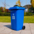 庄太太 【100L咖啡色湿垃圾】上海干湿分类分离加厚塑料环卫垃圾桶垃圾桶市政塑料垃圾桶