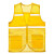 志愿者马甲反光马甲公益活动宣传透气网纱工作服广告背心logo定制 土黄色（有反光条） M