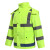 海斯迪克 分体式反光雨衣雨裤300D套装防汛环卫交通警示外卖骑行雨衣 荧光绿套装 L 