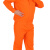 中神盾 SWS-CDS-211 夏季短袖工作服套装男女通用 反光条劳保服 橘红色 XL/175（500套及以上价格）