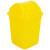 海斯迪克 HKyt-23 加厚黄色棉签桶塑料桶 带盖医疗桌面迷你小收纳盒利器盒 棉签桶小
