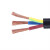 佳雁电线电缆RVV 3*6平方国标铜芯家用三芯阻燃新能源充电桩充电线1米