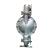 DYPV 内置式气动隔膜泵 QBY-K50 流量15m³/h 扬程70m 316L不锈钢材质 F46聚四氟乙烯膜片