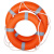 者也（ZYE）成人救生圈船用救生浮圈防汛救援圈实心游泳泡沫圈加厚2.5KG塑料圈内河公海救生用