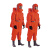 代尔塔/DELTAPLUS401030内置气密1级重型防化服ALAIN可防1400多种化学品橙色均码1件企业专享