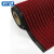 科力邦（Kelibang） 条纹复合地毯 可裁剪双条纹PVC复合防滑地垫 酒店地垫走廊防滑地毯 2*10m KB1211酒红色