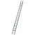 稳耐（werner）延伸梯铝合金梯子D型踏棍两节拉伸梯5.5米-9.8米登高梯电信通信工程工业梯D1236-2