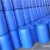 二手200升塑料桶加厚蓝色二手旧化工桶工业废液桶二手塑料桶圆桶 蓝色闭口 200L