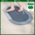 宝丽彩硅藻泥软垫 简约吸水防滑速干 卫生间浴室脚垫厕所门口地垫子 简约灰色-圆角方形 40*60cm