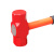 纳仕德  CH9187  碳钢大铁锤八角锤头消防重型防震锤破墙锤 24#（9.2斤） PVC柄