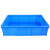 冰禹 BY-172 加厚塑料物流周转箱 工具零件盒收纳箱 1号蓝 710*455*180mm