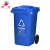 田铎 户外垃圾桶 240L加厚军绿色有轮（厨余垃圾）大号塑料商用环卫垃圾桶带盖分类工业小区物业垃圾桶