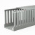 PVC线槽明装塑料工业阻燃配电柜控制箱走线卡线行线槽灰色绝缘U型 浅灰色 5根(10米)  25 25