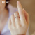 烽之银转运珠戒指女s925银时来运转时尚韩版小众设计网红戒子个性刻字