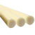 润宏工品 PA6尼龙棒 实心耐磨圆柱尼龙加工定做米黄色塑料棒尼绒棒 直径200mm*1m长 一根价 