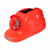柯瑞柯林HT-06MF16000-R太阳能充电带灯五档调节六风扇工地安全帽液晶显示屏红色1顶装