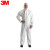 3M 4510 白色透气防护服 防尘喷漆液体防喷溅机械维修清洁 带帽连体化学防护服 XL 1件