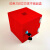 定制废品回收 透明亚克力不良品盒箱柜盒工厂流水线废品盒差品收纳盒 红色款(150*150*150mm)