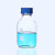 透明茶色棕色带刻度螺口蓝盖试剂瓶密封瓶实验室取样瓶玻璃样品瓶 高硼硅250ml