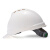 梅思安/MSA V-Gard500豪华型PE透气孔V型安全帽工地建筑工程防砸防冲击头盔一指键帽衬带下颚带 可定制 白色