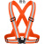 反光安全背心马甲骑行夜跑环卫施工程警示防护松紧弹力背带反光衣 橙色 XL