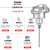 高温pt100温度传感器wzp-pt100热电阻探头一体化温度变送器4-20ma 插深50MM(PT100信号)