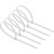 优束 自锁式尼龙扎带大中小号塑料固定扎线带电线捆扎线束带黑白色 4x150/宽2.7毫mm/500根 